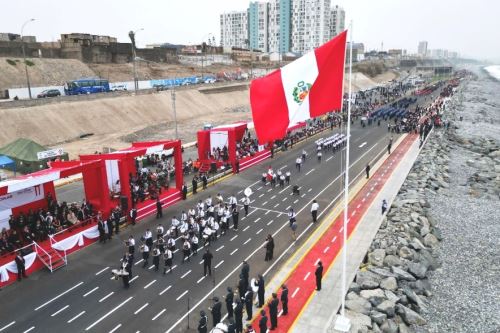 Fiestas Patria: realizarán desvíos vehiculares en la Costa Verde del Callao por desfile. Foto: ANDINA/Difusión.