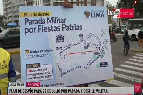 Vocero de la MML explicó las rutas de desvíos que deberán ser acatadas por todos los choferes para este 29 de julio. Foto: Captura TV