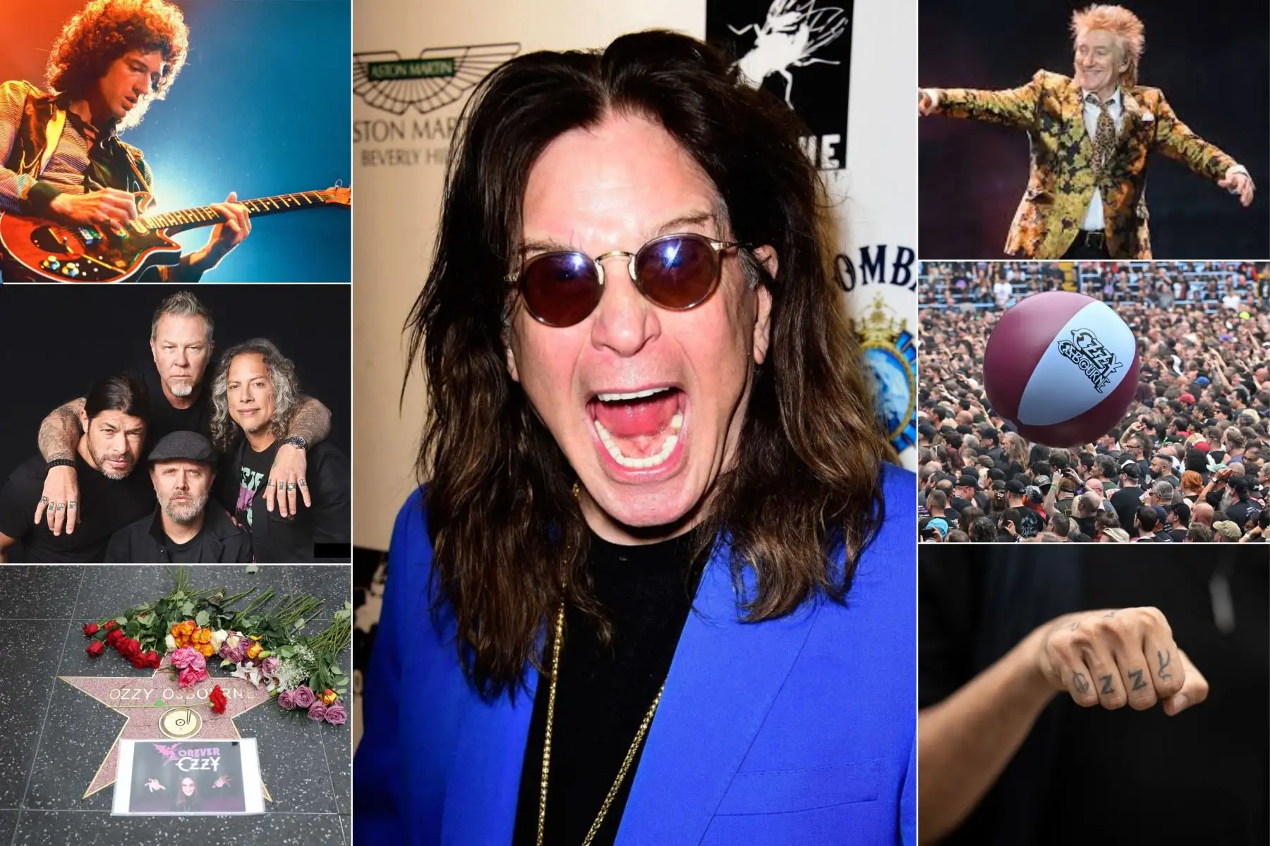 Ozzy Osbourne, legendario líder de Black Sabbath, falleció a los 76 años rodeado de su familia. Pionero del heavy metal, su legado marcó generaciones. Figuras como Brian May, Metallica y Rod Stewart lo despidieron con emotivos mensajes. Su último concierto en Birmingham fue un homenaje glorioso a su carrera. Ícono irrepetible, Ozzy será recordado como el Príncipe de las Tinieblas y eterno símbolo del rock más puro. Foto: Composición fotográfica con fotos de AFP e Internet