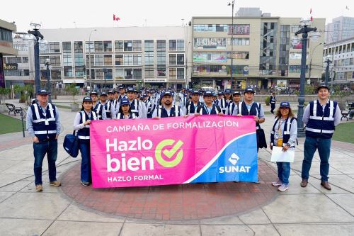 La Sunat realizó su segunda campaña de formalización con visitas a más de 4,000 establecimientos comerciales en todo el país. Foto: Cortesía.