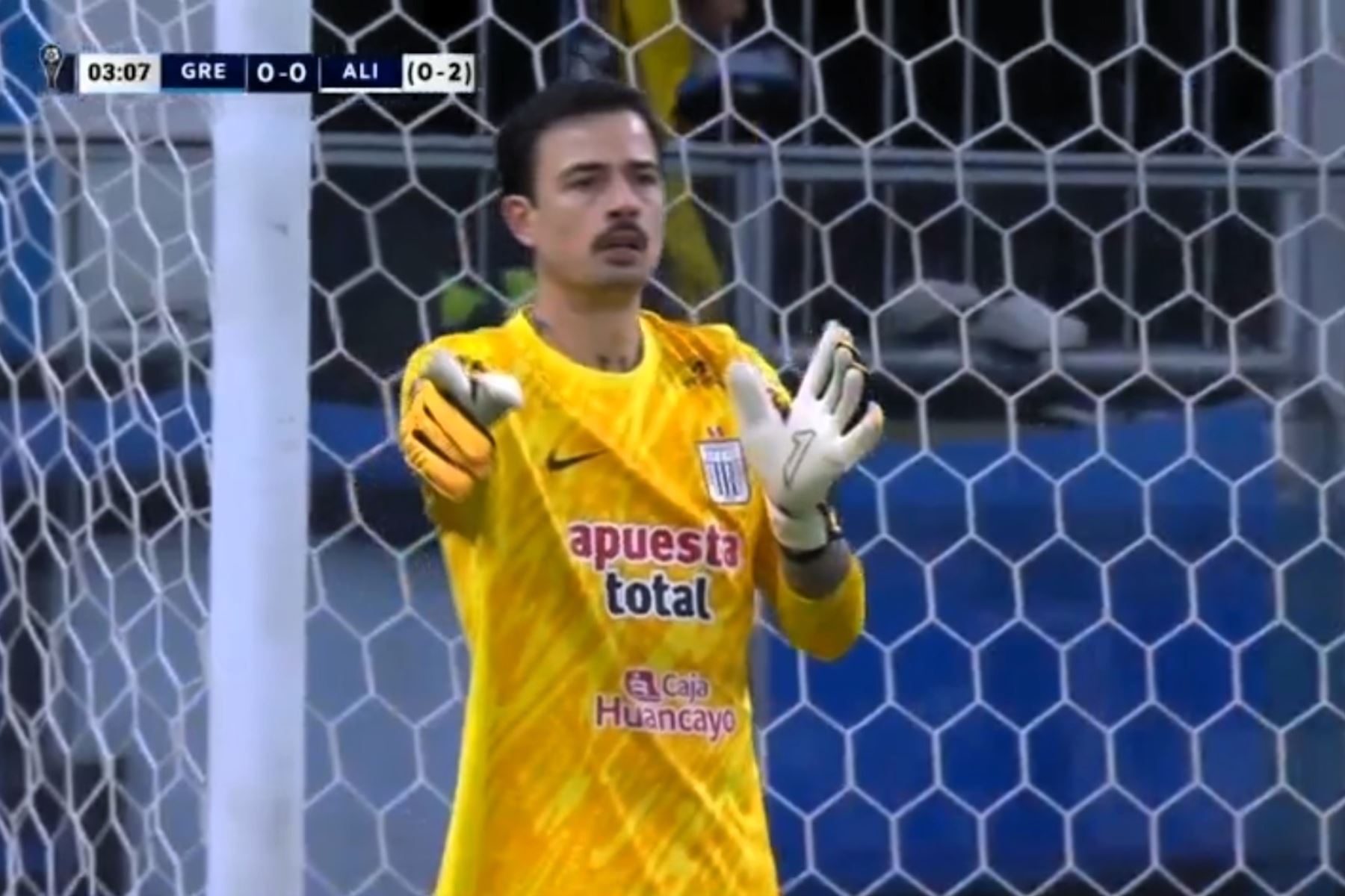 Guillermo Viscarra, portero de Alianza Lima. Foto: Captura TV/Internet.