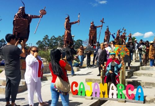 La Alameda de los Incas ubicada en el complejo Qhapaq Ñan de la ciudad de Cajamarca, luce renovada tras culminar los trabajos de restauración y mantenimiento de los 14 monumentos de los incas. ANDINA/Difusión