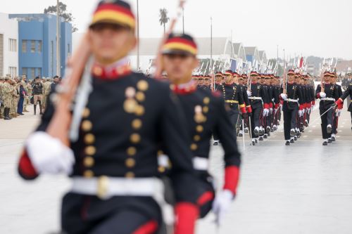Se realizó el segundo ensayo de las agrupaciones que participarán en la Gran Parada y Desfile Cívico Militar por el 204° Aniversario de la Independencia del Perú. Foto: ANDINA