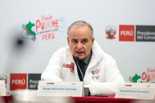 Ministro de Energía y Minas, Jorge Luis Montero. ANDINA/Difusión