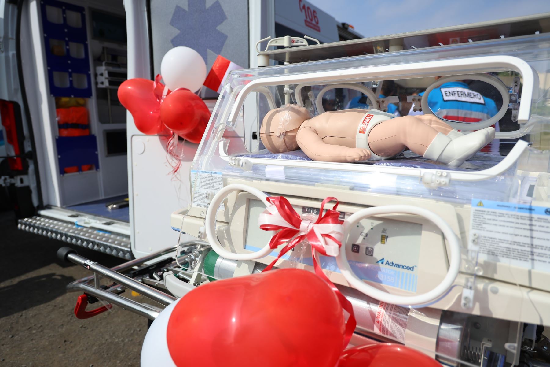 Estas ambulancias contribuirán a reducir la brecha de atención de emergencias, críticas y salvando más vidas en Lima metropolitana Foto: ANDINA/Difusión:MINSA