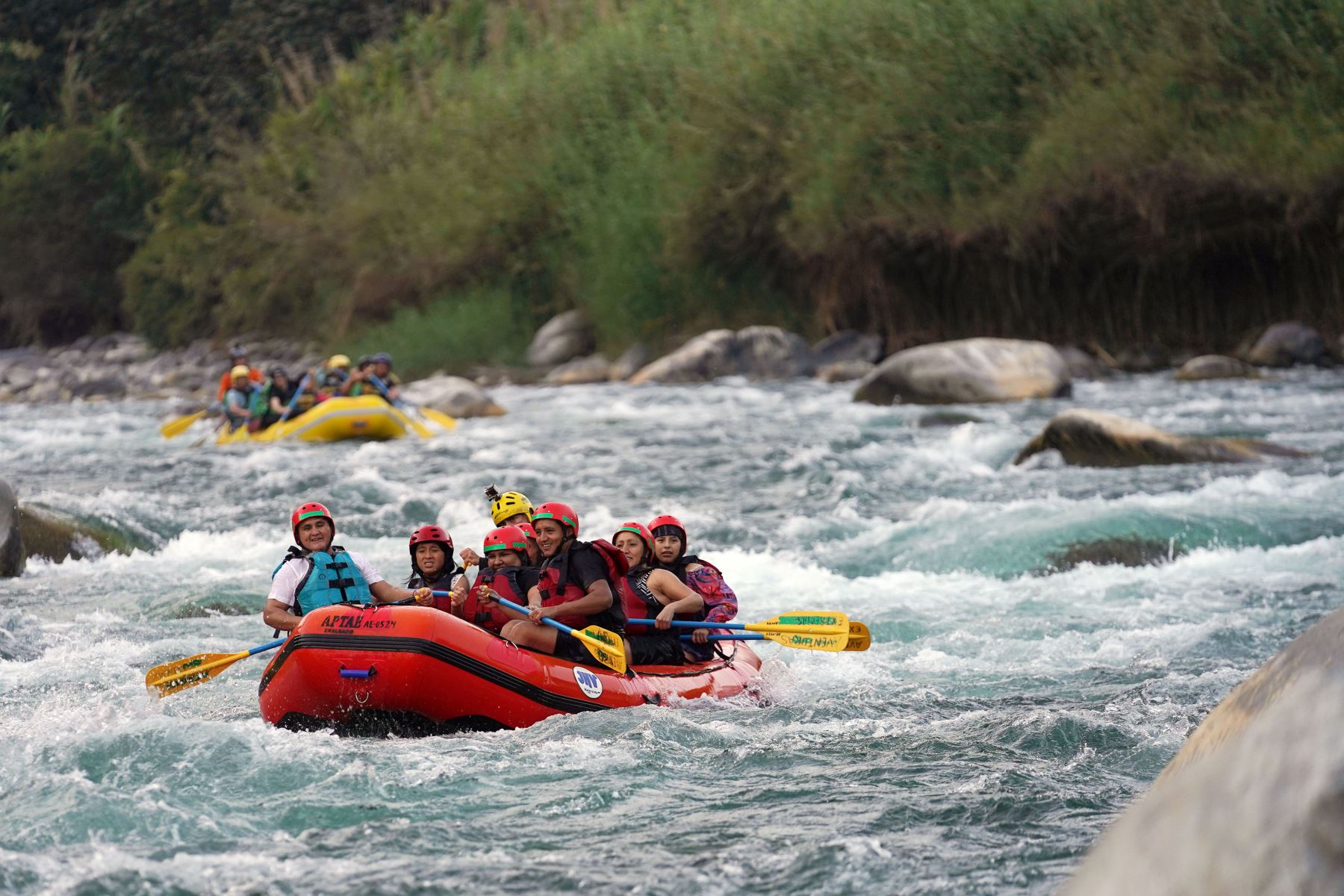 El canotaje es uno de los deportes de aventura practicados en Lunahuaná. Foto: ANDINA/Difusión