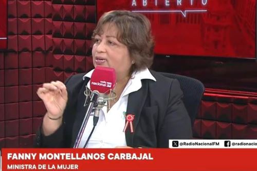 Fanny Montellanos Carbajal, ministra de la Mujer. Foto: ANDINA/Difusión.
