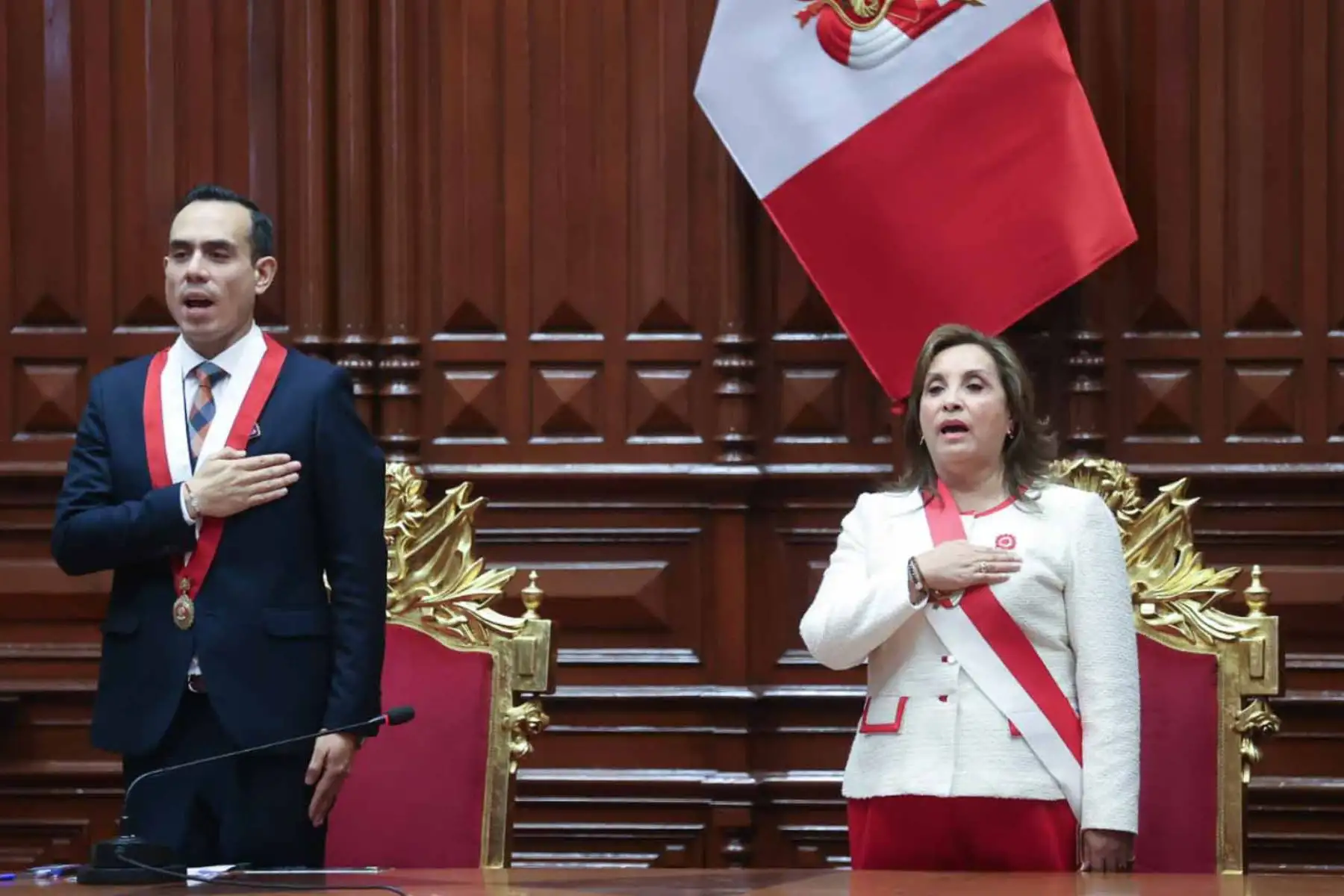 La presidenta Dina Ercilia Boluarte Zegarra se dirige al país en un mensaje a la Nación como parte de las actividades previstas con ocasión del 204° Aniversario de la Proclamación de la Independencia Nacional.
Foto: ANDINA/ Juan Carlos Guzman