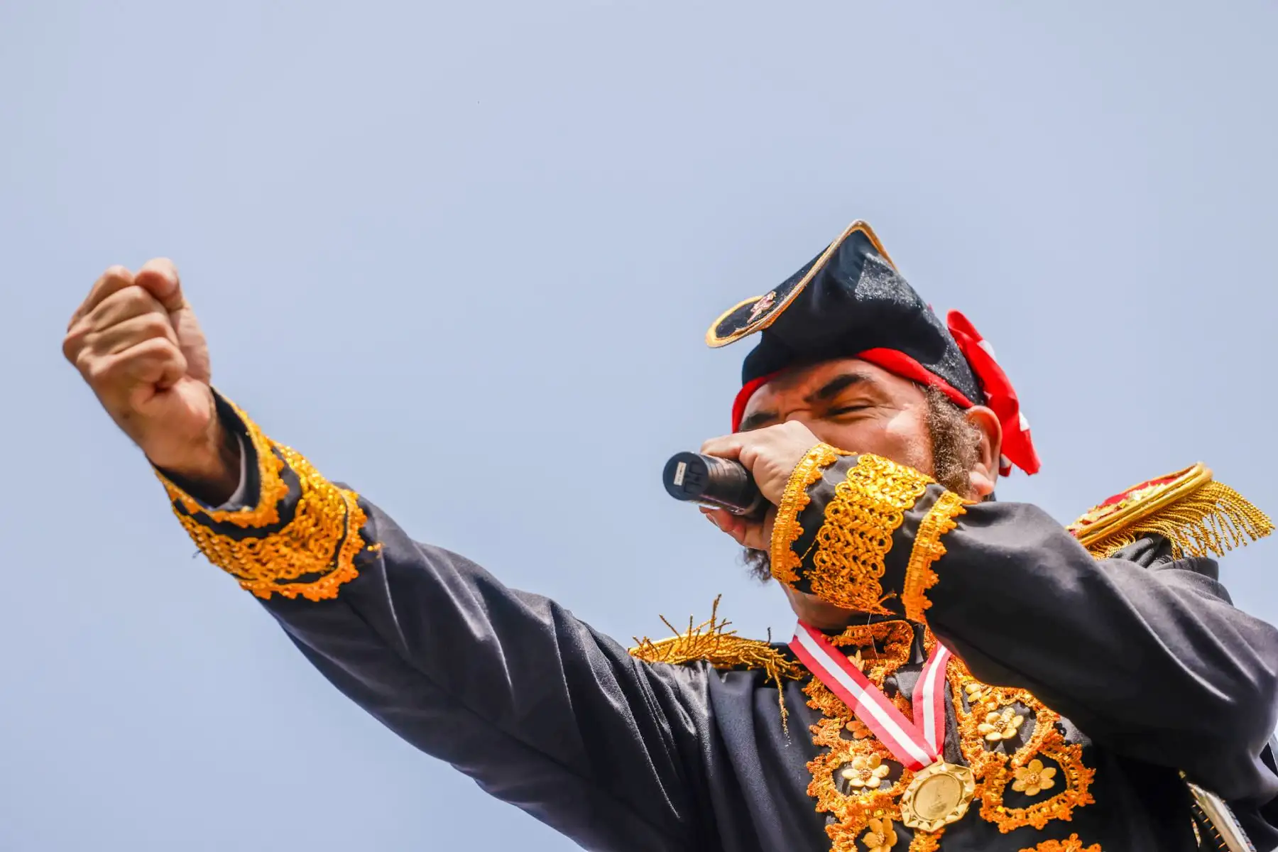 En la sede Huachipa del Parque de las Leyendas se llevó a cabo la escenificación del “Sueño de San Martín y Proclamación de la Independencia”, como parte de las celebraciones por Fiestas Patrias. La actividad incluyó una representación teatral con personajes históricos y fue presenciada por decenas de familias en un ambiente patriótico. Foto: ANDINA/Luis Iparraguirre