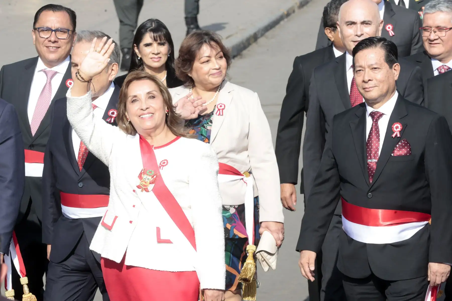 Presidenta de la República, Dina Ercilia Boluarte Zegarra, se retira del Congreso escoltada por el batallón de Húsares de Junín tras brindar su Mensaje a la Nación por 28 de julio.
Foto: ANDINA/ Vidal Tarqui
