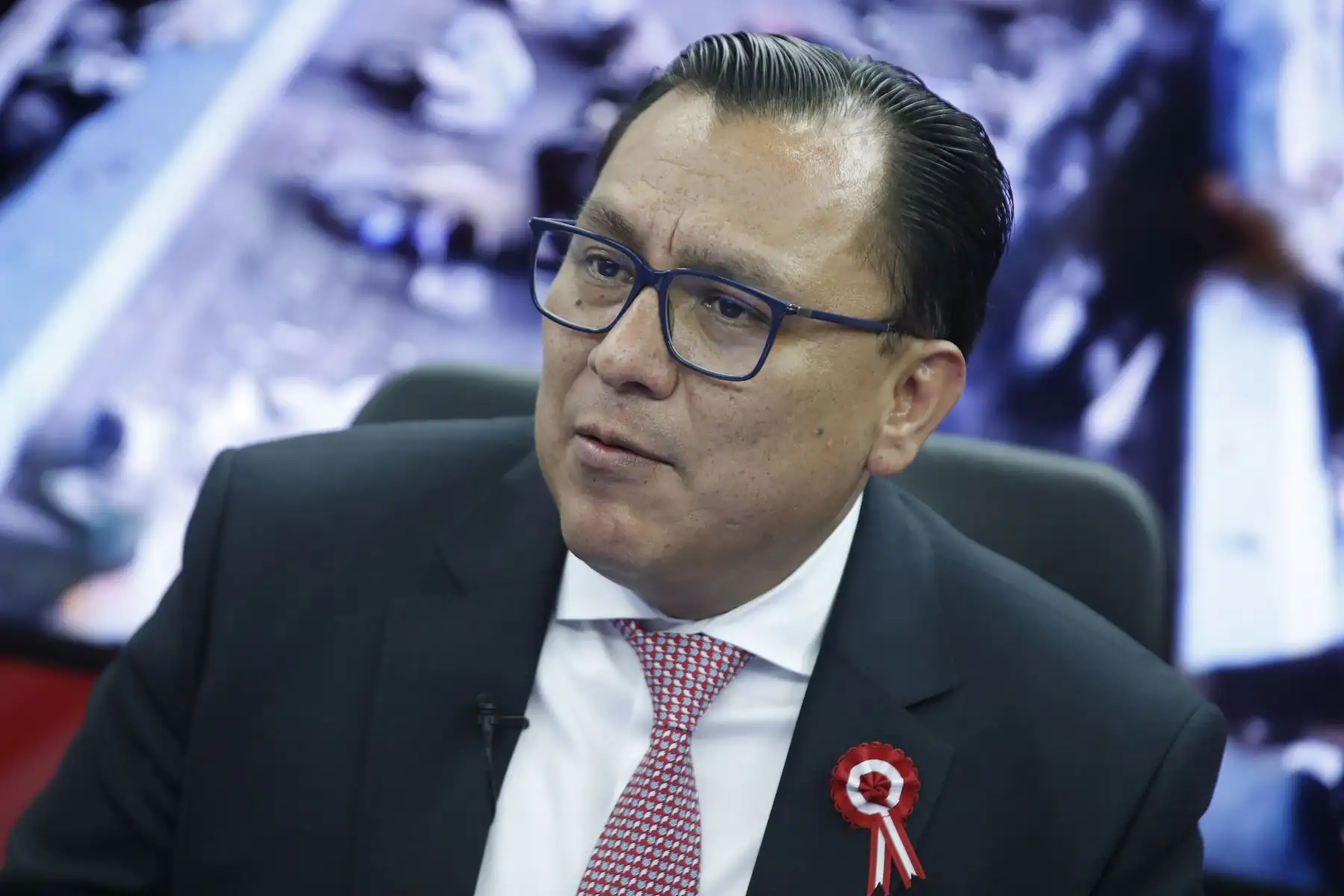 Entrevista al ministro de la Producción, Sergio González Guerrero  para  Andina Canal Omline en su visita a las instalaciones de Editora Perú.
Foto: ANDINA/Eddy Ramos