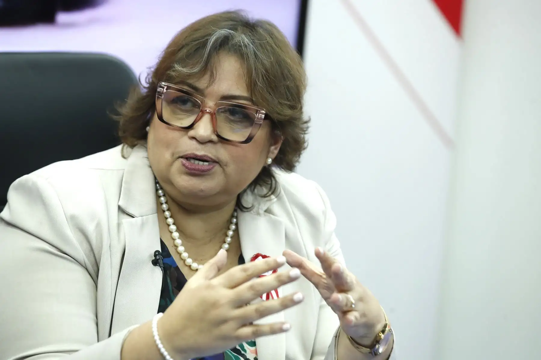 Entrevista a la ministra de la Mujer y Poblaciones Vulnerables, Fanny Montellanos  para Andina Canal Online.
Foto: ANDINA/ Eddy Ramos