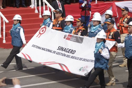 Sinagerd participa en la Gran Parada y Desfile Cívico Militar 2025 como parte de los actos conmemorativos por el 204.° aniversario de la Independencia del Perú. Foto: ANDINA/Luis Iparraguirre