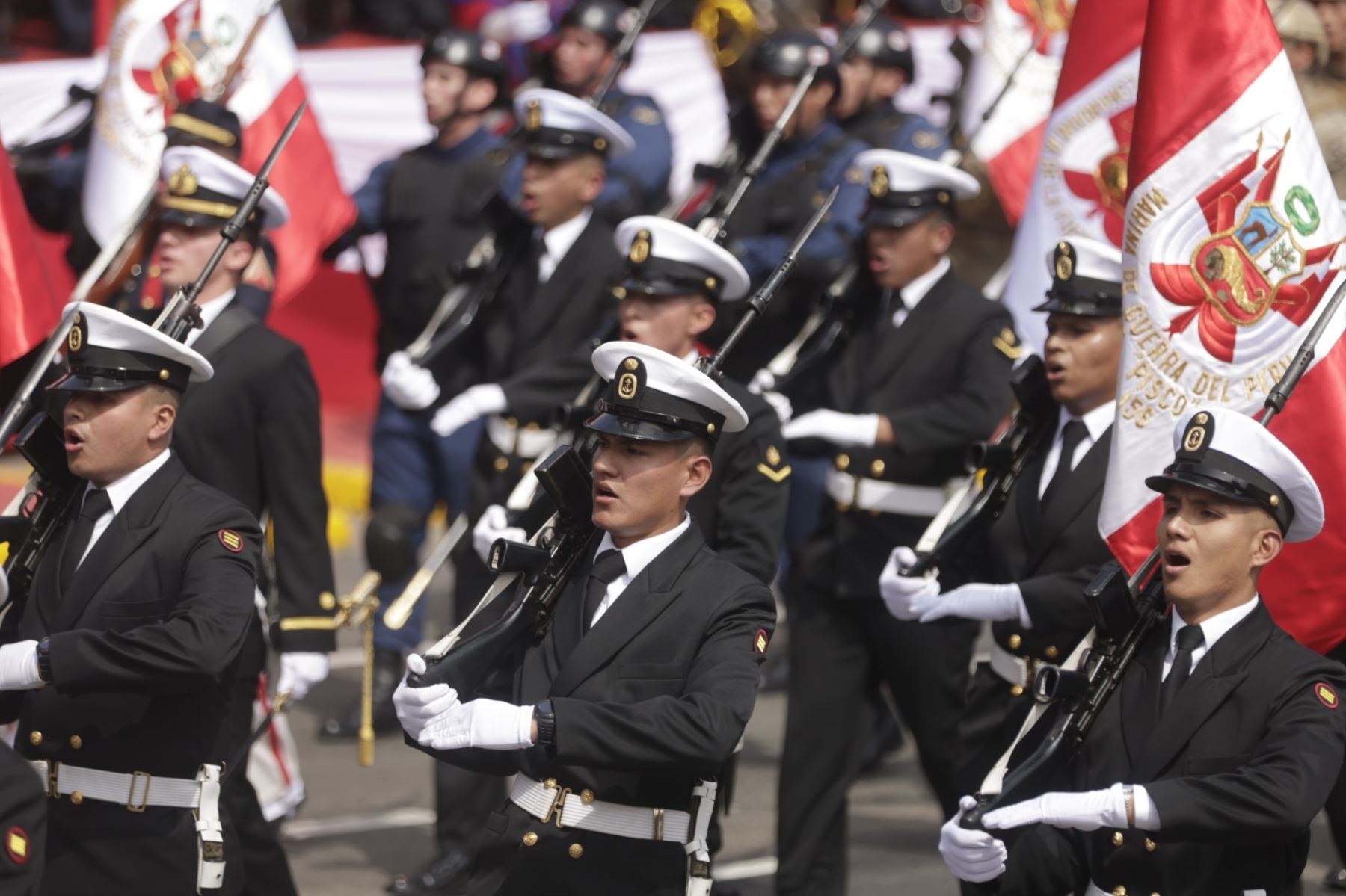 La Marina de Guerra del Perú, fundada en 1821, reafirmó hoy su compromiso con la defensa, la paz y el desarrollo nacional. Foto: ANDINA.