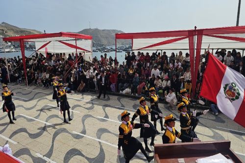 Fiestas Patrias: Ancón rindió homenaje al Perú con desfile cívico escolar a orillas del mar