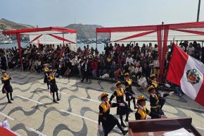 Fiestas Patrias: Ancón rindió homenaje al Perú con desfile cívico escolar a orillas del mar