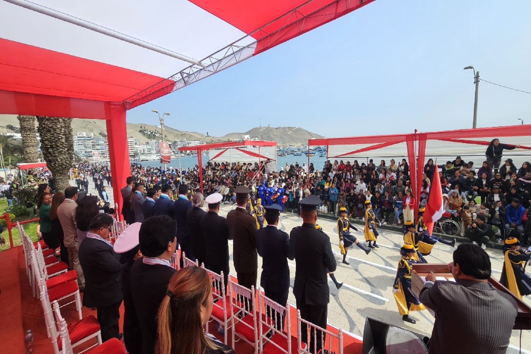 Fiestas Patrias: Ancón rindió homenaje al Perú con desfile cívico escolar a orillas del mar