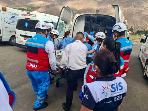 Minsa, a través del SAMU, realizó el traslado aeromédico de 85 pacientes en lo que va del año. Foto: ANDINA/Difusión