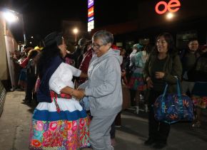 Huancayo recibió con fiesta a visitantes que arribaron a bordo del tren turístico del Ferrocarril Andino. ANDINA/Difusión