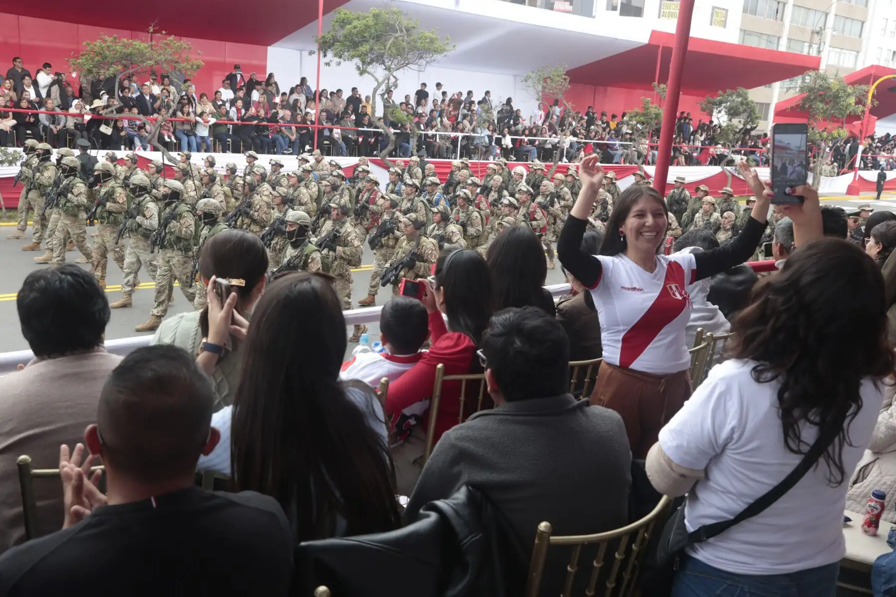 Delegaciones participan en la Gran Parada y Desfile Cívico Militar 2025 como parte de los actos conmemorativos por el 204° aniversario de la Independencia del Perú.
Foto: ANDINA/Vidal Tarqui