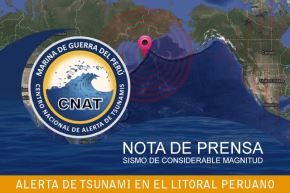 Japón emitió aviso de tsunami tras terremoto en la península rusa de Kamchatka. Foto: DHN