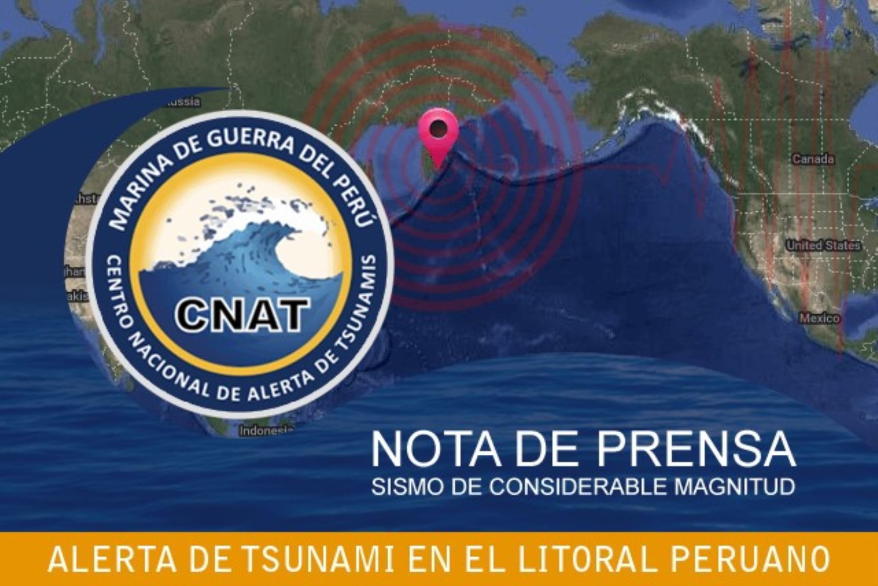 Japón emitió aviso de tsunami tras terremoto en la península rusa de Kamchatka. Foto: DHN