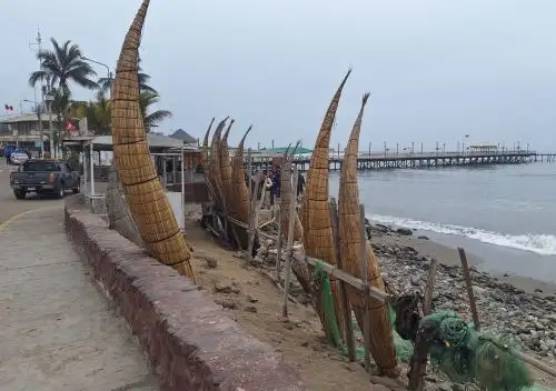 La Municipalidad de Huanchaco dispuso esta mañana la evacuación de al menos 200 pobladores de ese distrito ante la alerta de tsunami emitida por la Dirección de Hidrografía y Navegación de la Marina de Guerra del Perú. Foto: Luis Puell
