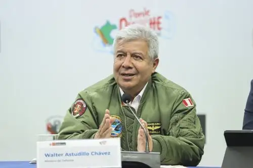 Ministro de Defensa, Walter Astudillo. Foto: ANDINA/Difusión