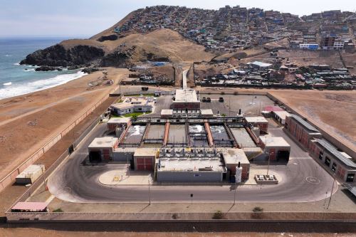 Las PTAR, como La Chira, descontaminan los desechos hídricos que se arrojan al mar. Foto: ANDINA/Juan Carlos Guzmán