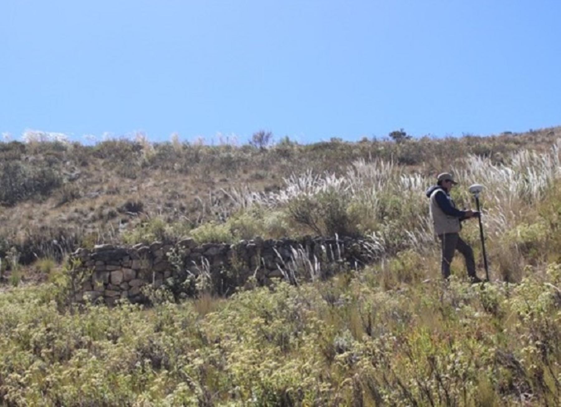 Especialistas del Ministerio de Cultura iniciaron los trabajos de delimitación en el sitio arqueológico Surubal, ubicado en el distrito de Huamachuco, región La Libertad. ANDINA/Difusión