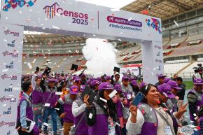 Desde el Estadio Nacional de Lima, el Instituto Nacional de Estadística e Informática (INEI) presentó a los más de 2,000 censistas que ejecutarán los Censos Nacionales 2025 entre los meses de agosto y octubre en todo el país. Foto: ANDINA/Daniel Bracamonte