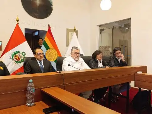 Ministro de Cultura, Fabricio Valencia, ofreció una conferencia de prensa en Cusco donde dio detalles del nuevo protocolo de venta de boletos presenciales para ingresar a Machu Picchu. Foto: Percy Hurtado