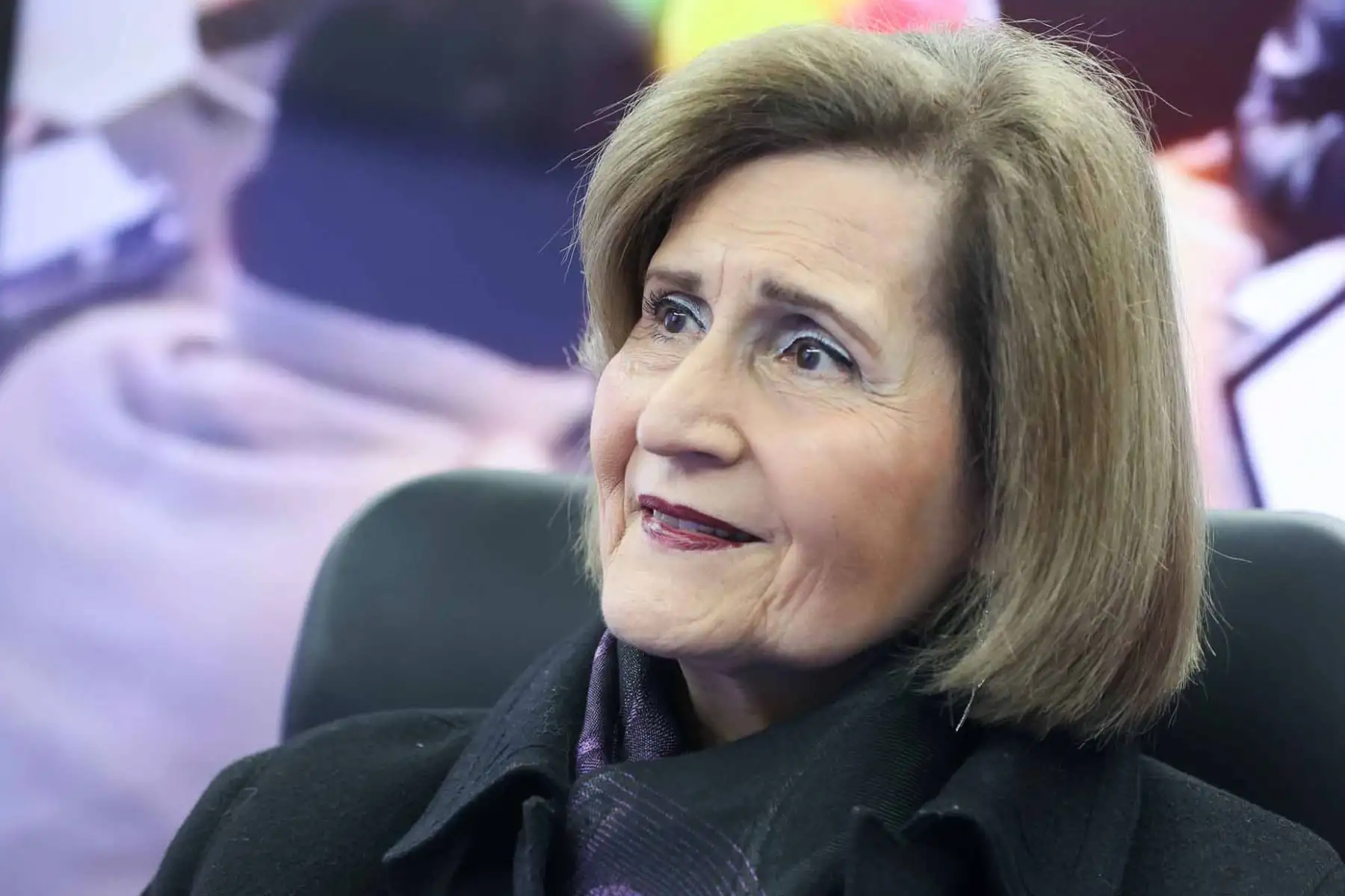La presidenta del Tribunal Constitucional, Luz Pacheco visita nuestro estudio para mayor detalle sobre los límites que acaba de poner el TC en los procesos de extinción de dominio Foto: ANDINA/Carlos Américo Lezama Villantoy