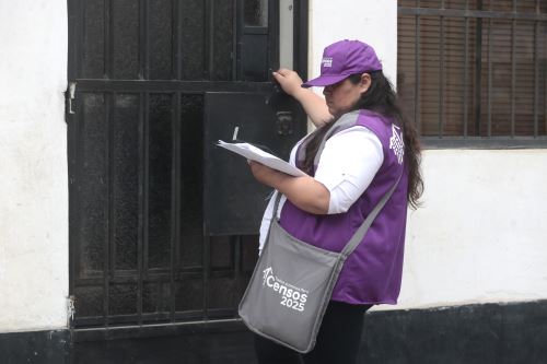 Los censistas tendrán botón de pánico en las tablets asignadas para su labor. Foto: ANDINA/Vidal Tarqui