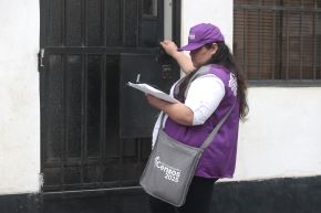 Los censistas tendrán botón de pánico en las tablets asignadas para su labor. Foto: ANDINA/Vidal Tarqui
