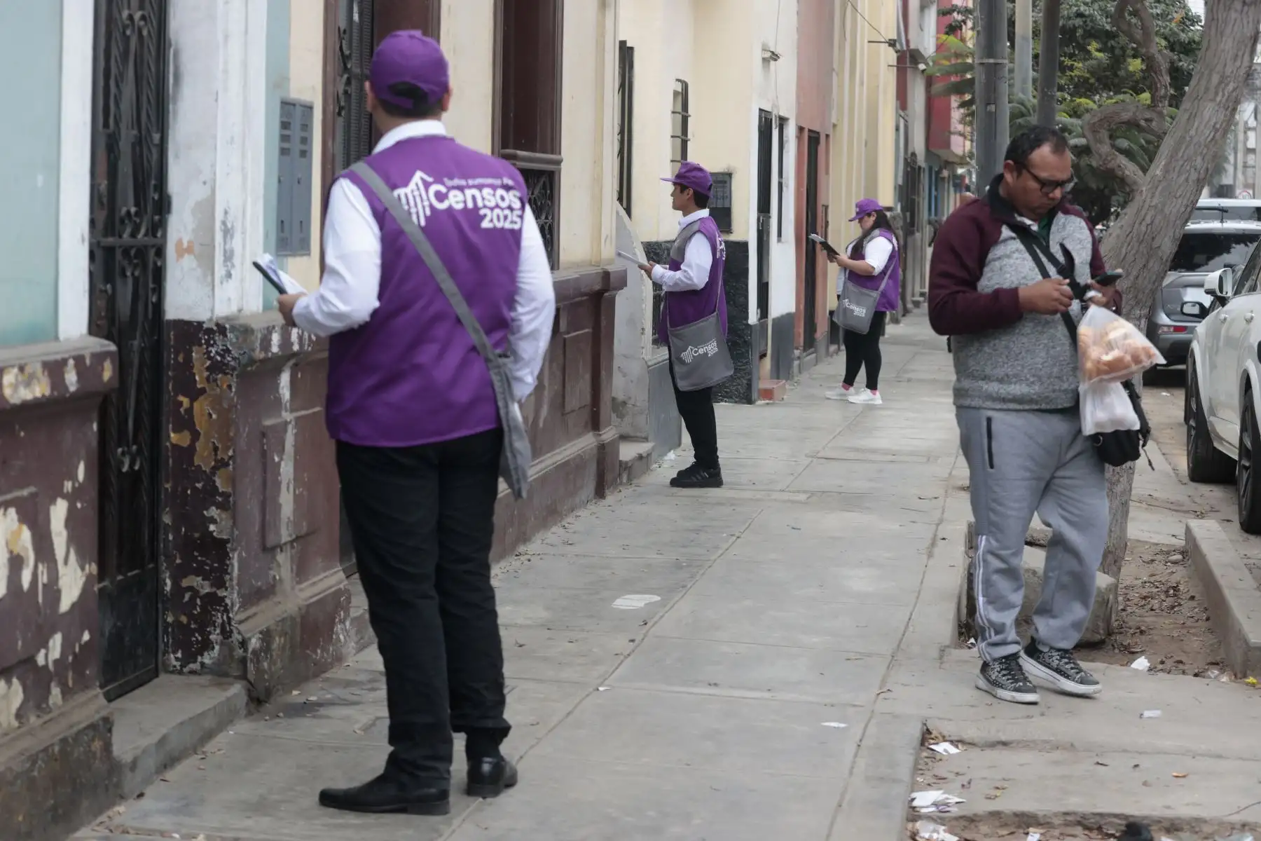 Hoy lunes 4 de agosto, el Instituto Nacional de Estadística e Informática (INEI) puso en marcha los Censos Nacionales 2025. Foto ANDINA/ Vidal Tarqui