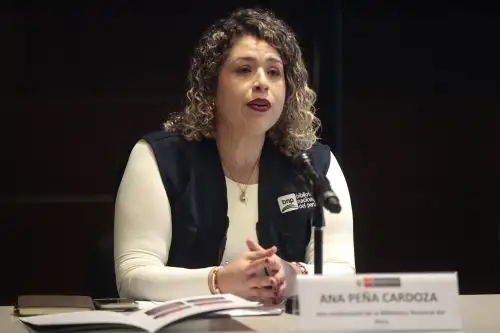 Ministra Ana Peña informó que se otorgará una pensión bimestral de 1800 soles por los tres hijos de la víctima hasta los 28 años, y que el Estado asumirá los costos del traslado del cuerpo al Perú.ANDINA/Vidal Tarqui