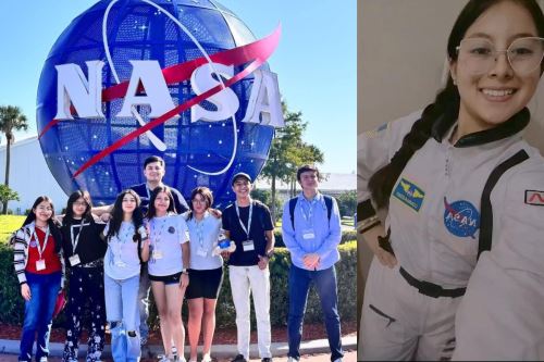 La escolar peruana Ariel Polanco Lazo formó parte del único equipo que representó a Latinoamérica, conformado por 18 estudiantes de la iniciativa Spaceport MX de México.