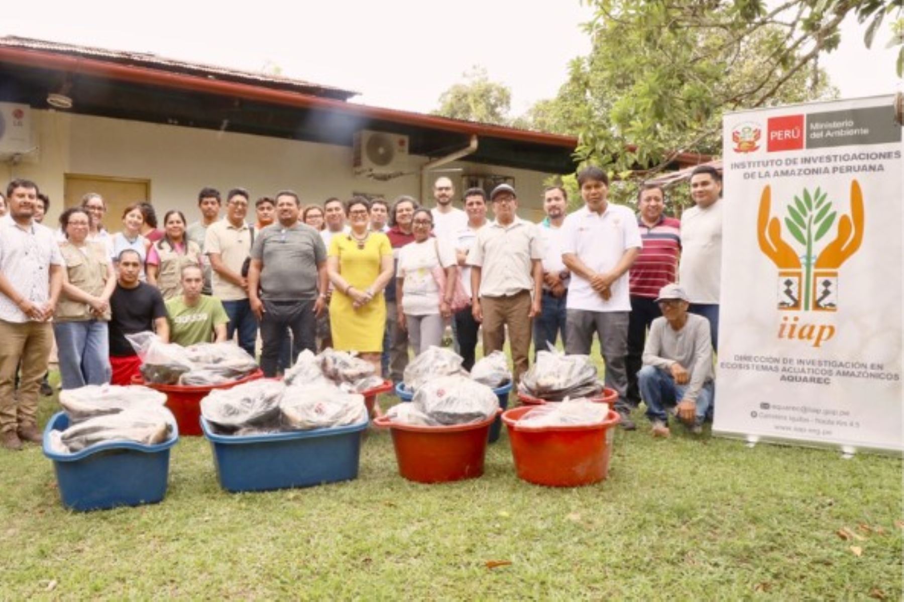 La transferencia simbólica se desarrolló en el Centro de Investigaciones de Quistococha, ubicado en el kilómetro 4.5 de la carretera Iquitos-Nauta. Foto: IIAP