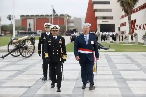 Vicealmirante Federico Javier Bravo de Rueda Delgado asume como comandante general de la Marina de Guerra del Perú.