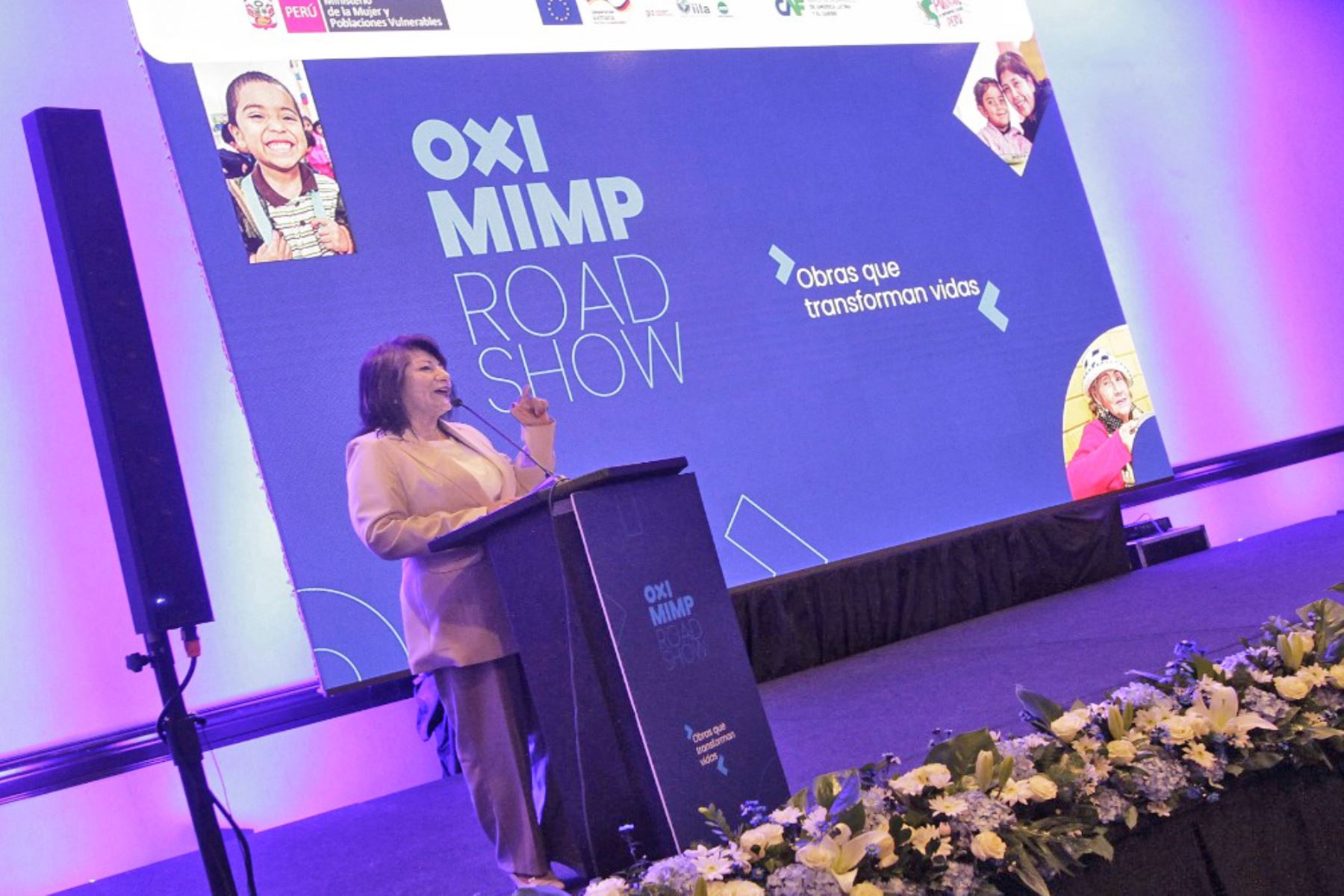 Rosa Vásquez, gobernadora regional de Lima Provincias, presenta proyectos en roadshow. Foto: ANDINA/Difusión