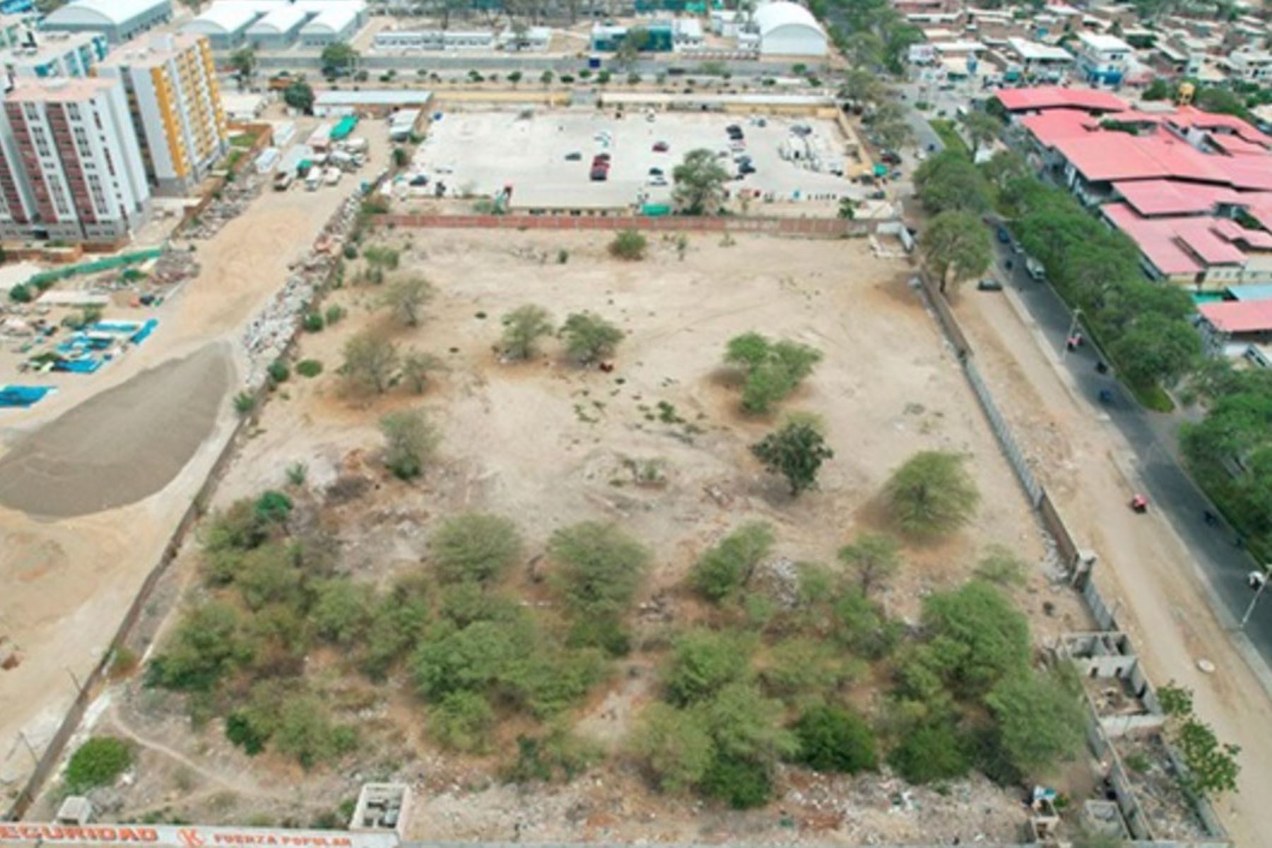 Terreno sobre el que se construirá el Hospital de Alta Complejidad de Piura. Foto: ANDINA/Difusión