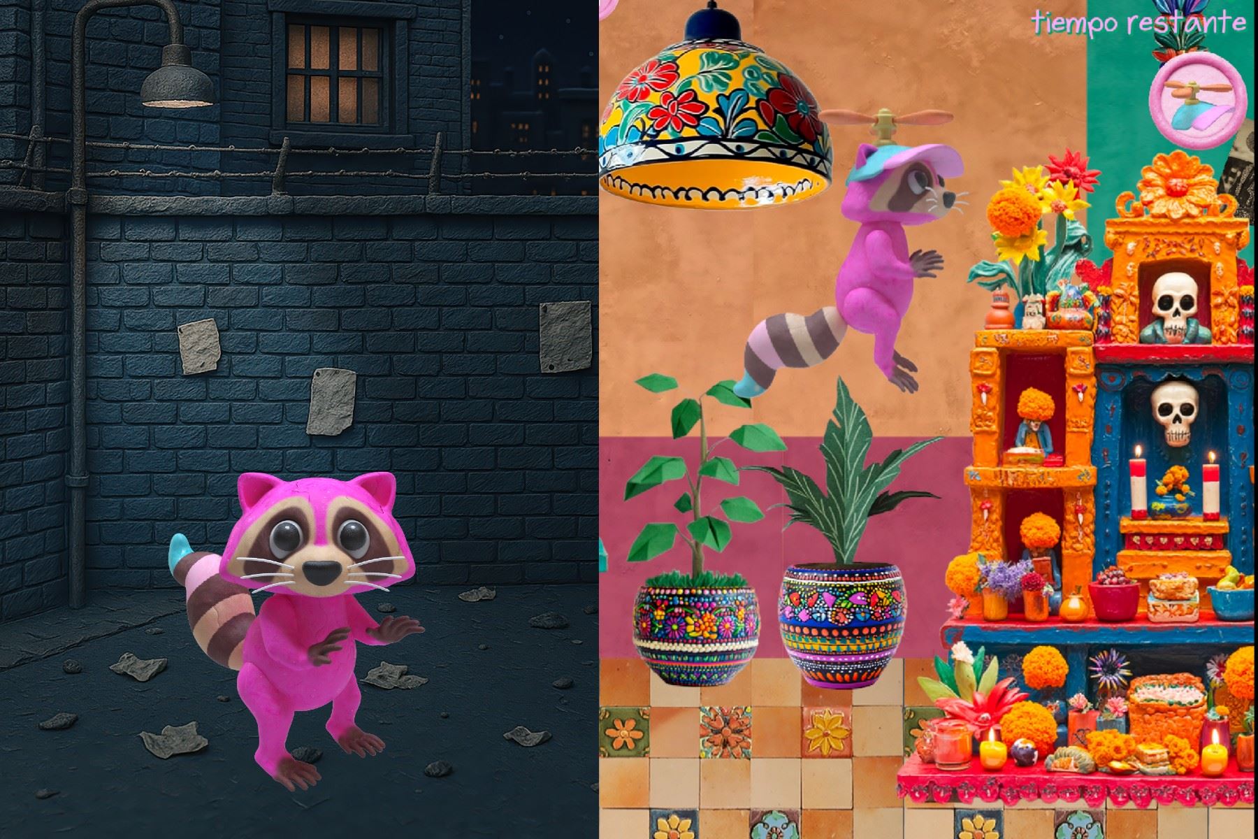 El desarrollo  del videojuego peruano Raccoon Raccoon tomó 11 meses en total. 