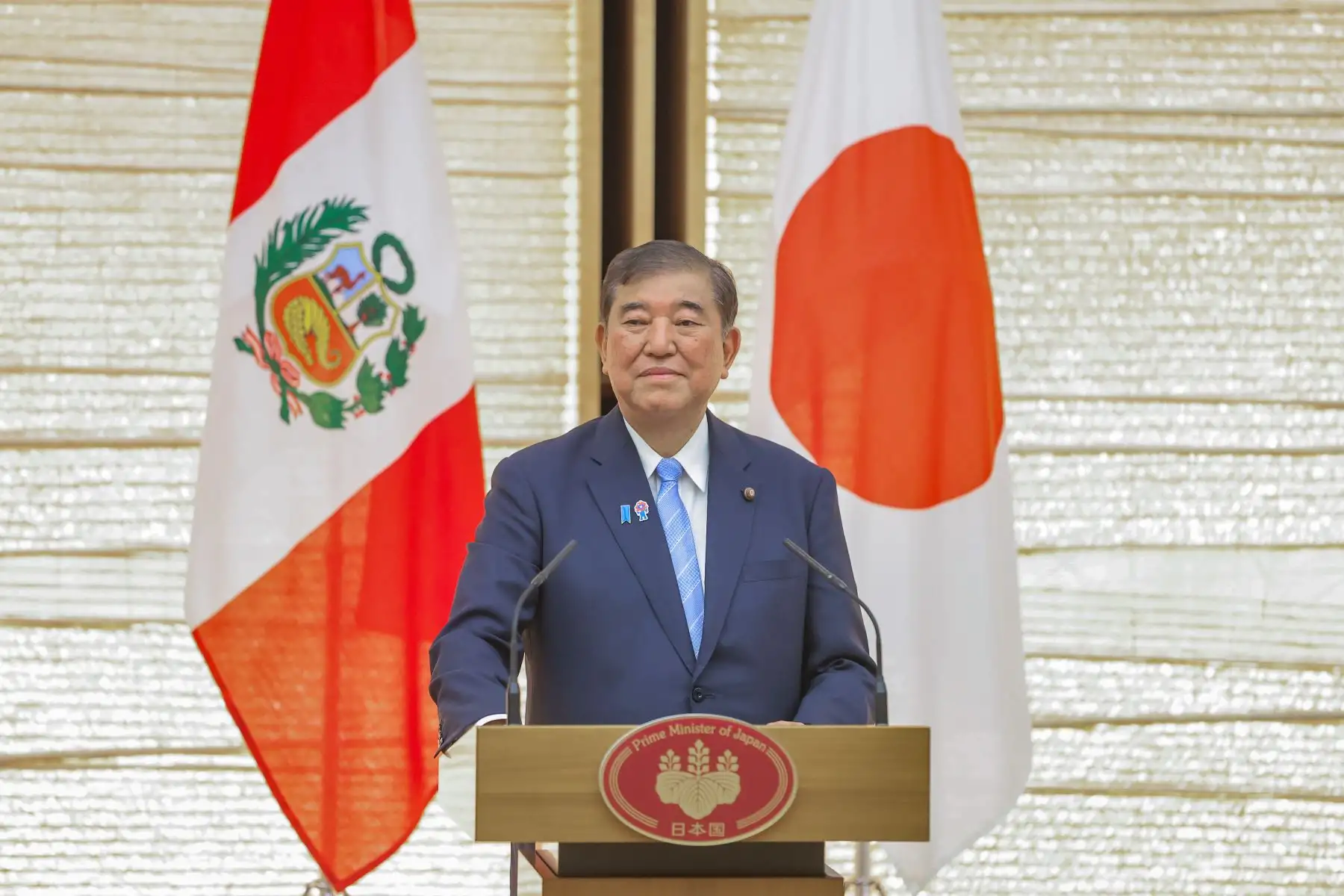 La presidenta de la República del Perú, Dina Ercilia Boluarte Zegarra, sostuvo una reunión bilateral con el Primer Ministro de Japón, Shigeru Ishiba, donde se abordaron las oportunidades de negocio para ambos países en rubros como turismo y construcción, entre otros. Foto: ANDINA/Presidencia