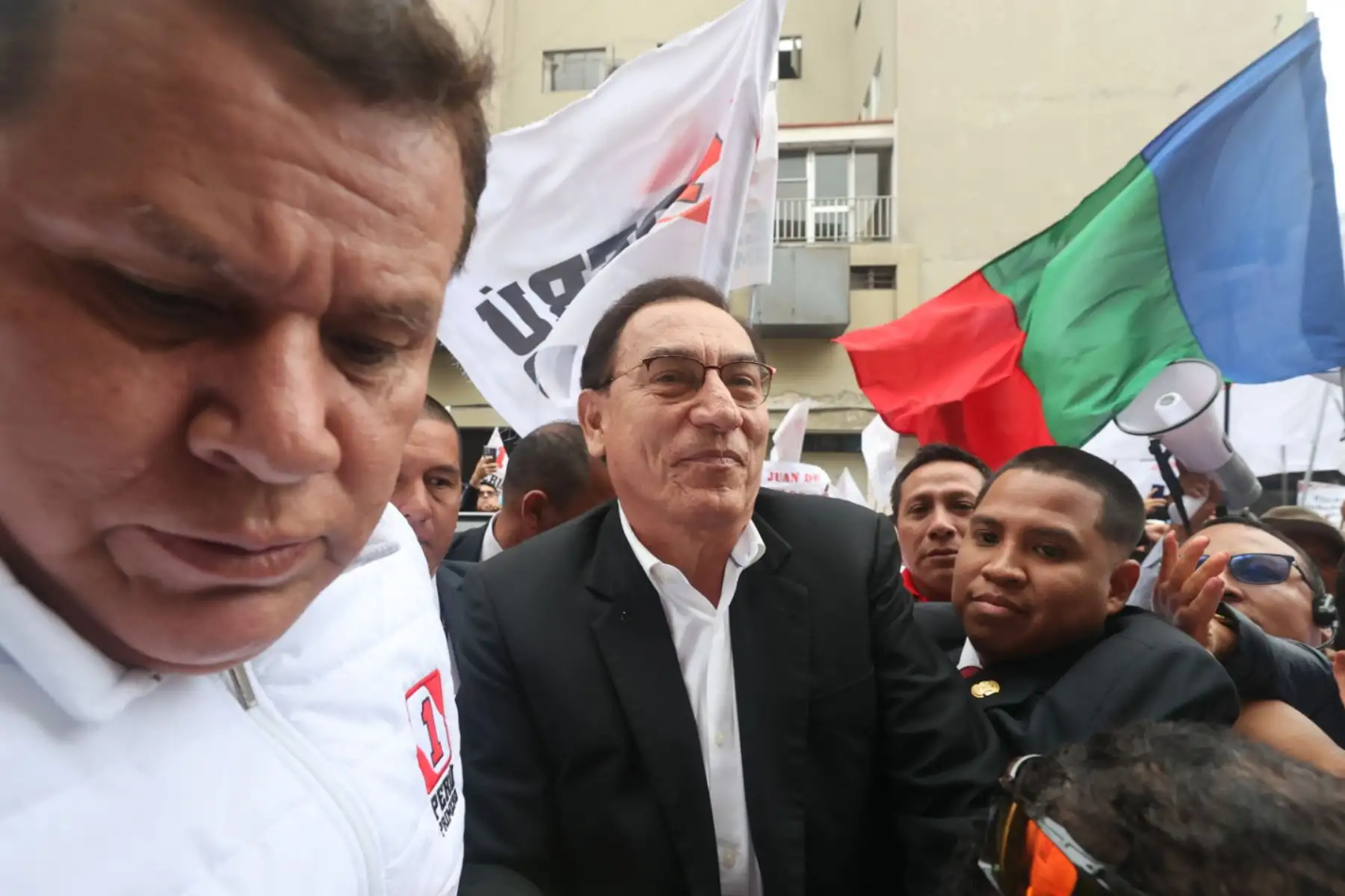 Martín Vizcarra llega a la audiencia de prisión preventiva por seis meses por los casos Lomas de Ilo y Hospital regional de Moquegua. Foto: ANDINA/Juan Carlos Guzmán