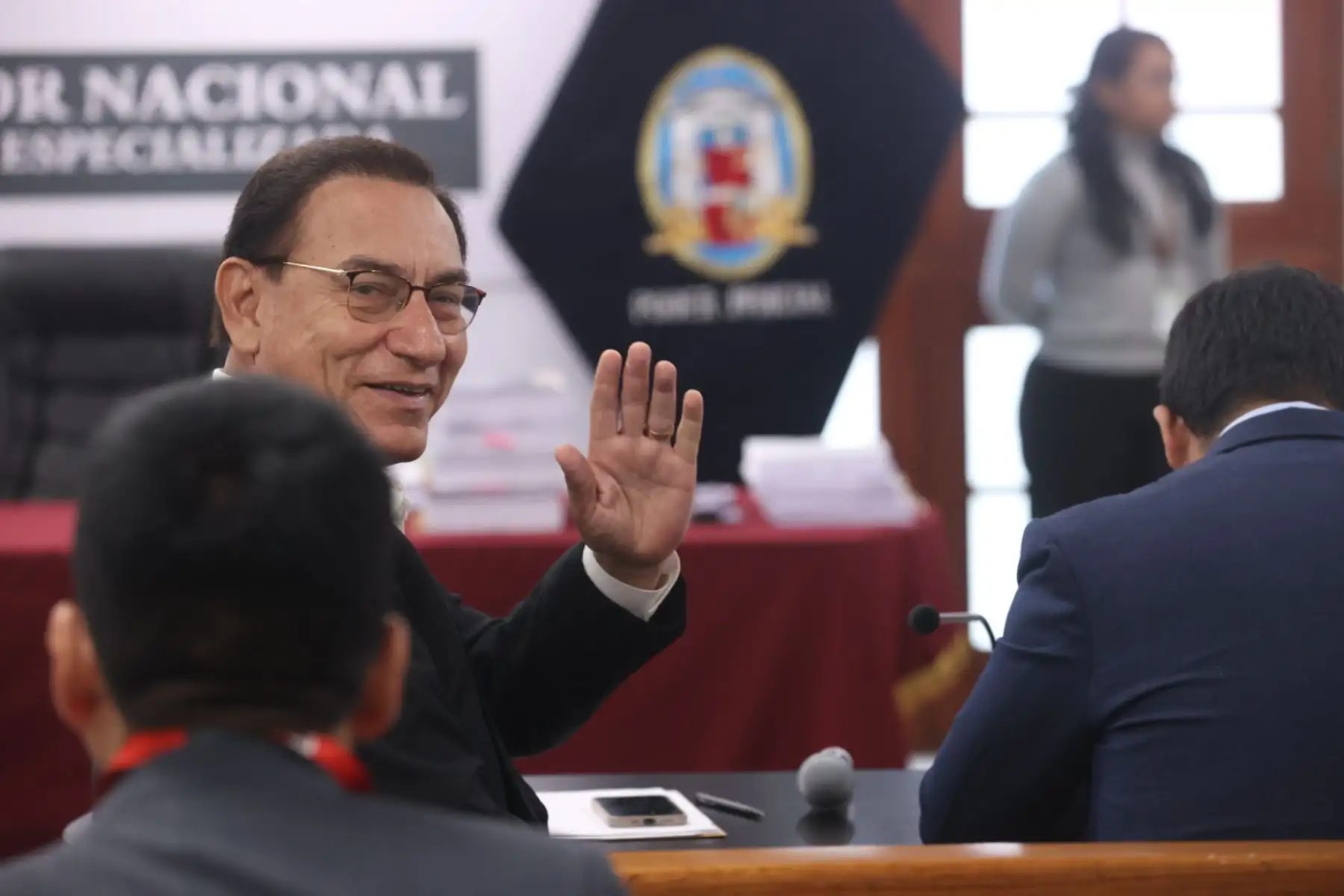 Martín Vizcarra asiste a la audiencia de prisión preventiva  en su contra por seis meses por los casos Lomas de Ilo y Hospital regional de Moquegua. Foto: ANDINA/Juan Carlos Guzmán