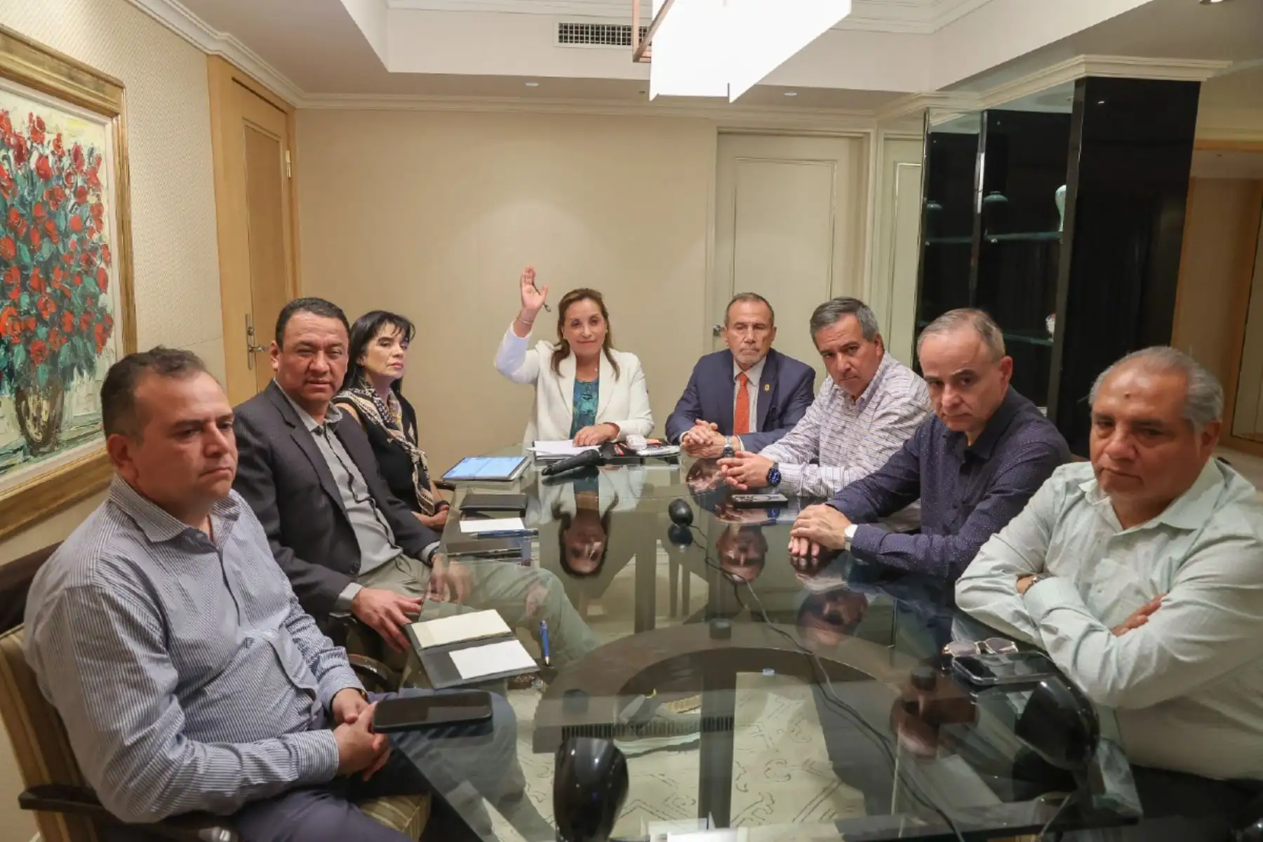 Desde Japón, la presidenta Dina Boluarte Zegarra lideró de manera virtual una nueva sesión del Consejo de Ministros, en la que se abordaron temas de interés para el país. Foto: ANDINA/Prensa Presidencia