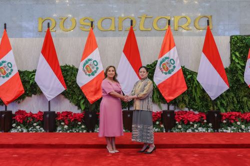 La presidenta Dina Boluarte Zegarra sostuvo una reunión bilateral con representantes del poder legislativo indonesio