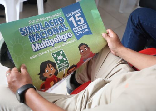 Nueva Cajamarca será el punto focal del Simulacro Nacional Multipeligro de la región San Martín. El ensayo se realizará este viernes 15 de agosto. ANDINA/Difusión