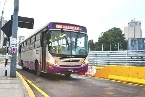 Línea 2: solo buses del corredor Morado usarán los carriles reabiertos en el Paseo Colón. Foto: ANDINA/Difusión.